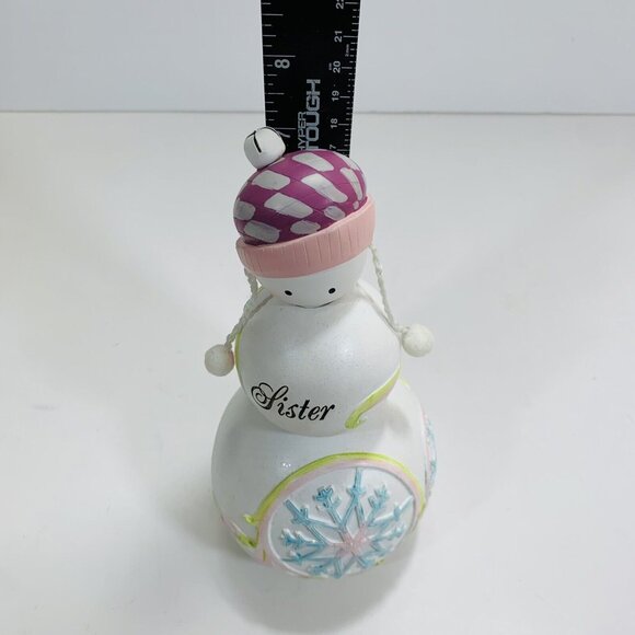 Snowgirl Sister Figurine Christmas Gift Magnetic Winter Snowflake Holiday Keepsa - Picture 14 of 16